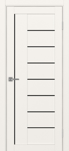 Полотно Турин  524 бежевый Размер 600х2000мм Покрытие Экошпон Стекло Черное