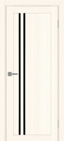 Полотно Турин  525АПС SC ясень светлый Размер 700х2000мм Покрытие Экошпон Стекло Черное