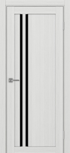 Полотно Турин  525АПС SB ясень серебристый Размер 600х2000мм Покрытие Экошпон Стекло Черное