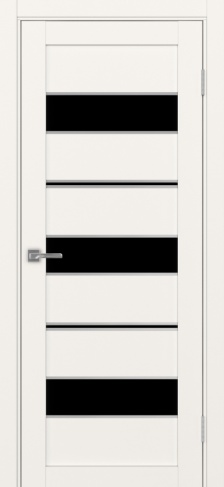 Полотно Турин  526АПП лакобель чёрный бежевый Цвет Бежевый Размер 600х2000мм Покрытие Экошпон Стекло Черное