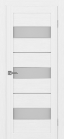 Полотно Турин  526АПС белый лёд Цвет Белый лёд Размер 800х2000мм Покрытие Экошпон Стекло Матовое