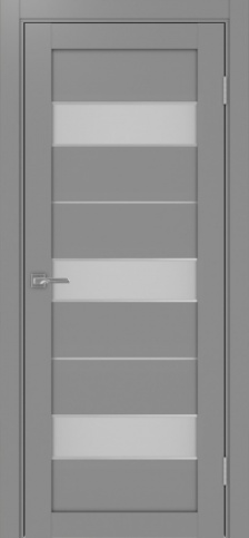 Полотно Турин  526АПС серый Цвет Серый Размер 800х2000мм Покрытие Экошпон Стекло Матовое