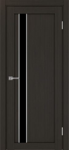 Полотно Турин 528АПП SC Цвет Венге Размер 700х2000мм Покрытие Экошпон Стекло Черное