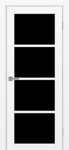 Полотно Турин 540 белый снежный Цвет Белый снежный Размер 700х2000мм Покрытие Экошпон Стекло Черное