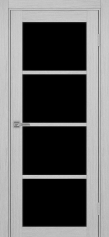 Полотно Турин 540 дуб серый Цвет Серый Размер 700х2000мм Покрытие Экошпон Стекло Черное