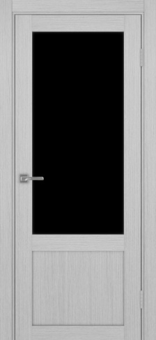 Полотно Турин 540ПФ.21 дуб серый Цвет Дуб серый Размер 800х2000мм Покрытие Экошпон Стекло Черное