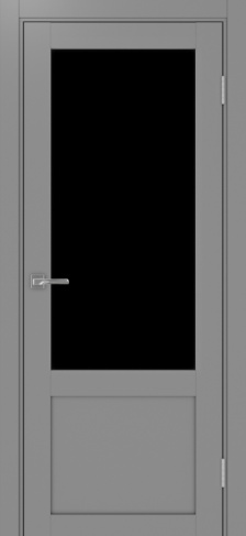 Полотно Турин 540ПФ.21 серый Цвет Серый Размер 700х2000мм Покрытие Экошпон Стекло Черное