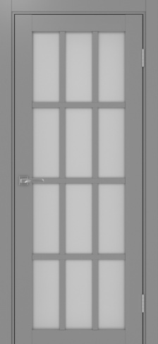 Полотно Турин 542 мателюкс серый Цвет Серый Размер 800х2000мм Покрытие Экошпон Стекло Матовое