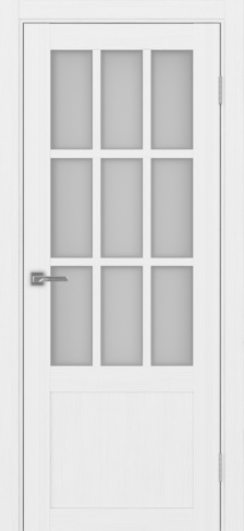 Полотно Турин 542ПФ.21 мателюкс белый лёд Цвет Белый лёд Размер 700х2000мм Покрытие Экошпон Стекло Матовое