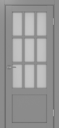 Полотно Турин 542ПФ.21 мателюкс серый Цвет Серый Размер 700х2000мм Покрытие Экошпон Стекло Матовое