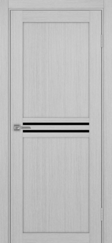 Полотно Турин 552 дуб серый Цвет Дуб серый Размер 700х2000мм Покрытие Экошпон Стекло Черное