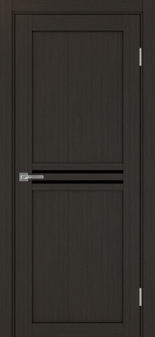 Полотно Турин 552 венге Цвет Венге Размер 800х2000мм Покрытие Экошпон Стекло Черное