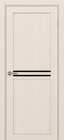 Полотно Турин 552 ясень перламутровый Цвет Ясень перламутр Размер 700х2000мм Покрытие Экошпон Стекло Черное