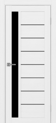 Полотно Турин 554АПП SB белый лёд Цвет Белый лёд Размер 800х2000мм Покрытие Экошпон Стекло Черное