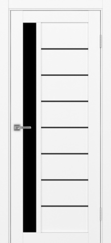 Полотно Турин 554АПП SB белый снежный Цвет Белый снежный Размер 700х2000мм Покрытие Экошпон Стекло Черное