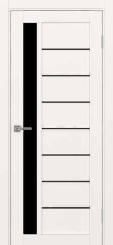 Полотно Турин 554АПП SB бежевый Цвет Бежевый Размер 800х2000мм Покрытие Экошпон Стекло Черное