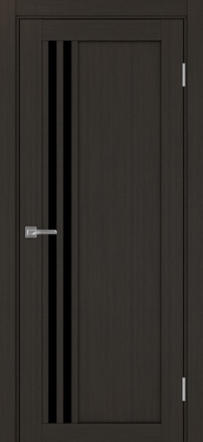 Полотно Турин 555 венге Цвет Венге Размер 800х2000мм Покрытие Экошпон Стекло Черное