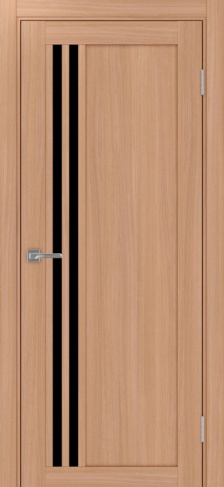 Полотно Турин 555 ясень тёмный Цвет Ясень тёмный Размер 700х2000мм Покрытие Экошпон Стекло Черное