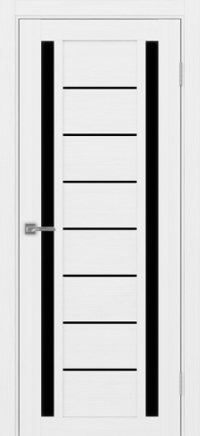 Полотно Турин 558 белый лёд Цвет Белый лёд Размер 800х2000мм Покрытие Экошпон Стекло Черное