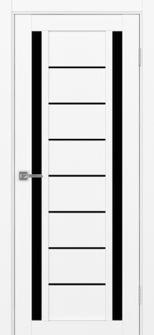 Полотно Турин 558 белый снежный Цвет Белый снежный Размер 700х2000мм Покрытие Экошпон Стекло Черное