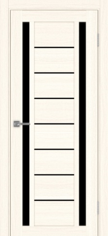 Полотно Турин 558 ясень светлый Цвет Ясень светлый Размер 800х2000мм Покрытие Экошпон Стекло Черное