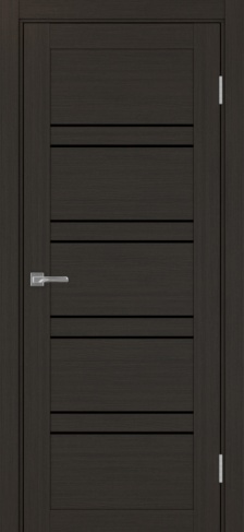 Полотно Турин 560 венге Цвет Венге Размер 600х2000мм Покрытие Экошпон Стекло Черное