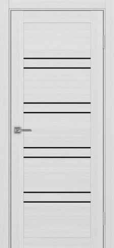 Полотно Турин 560 ясень серебристый Цвет Ясень серебристый Размер 700х2000мм Покрытие Экошпон Стекло Черное